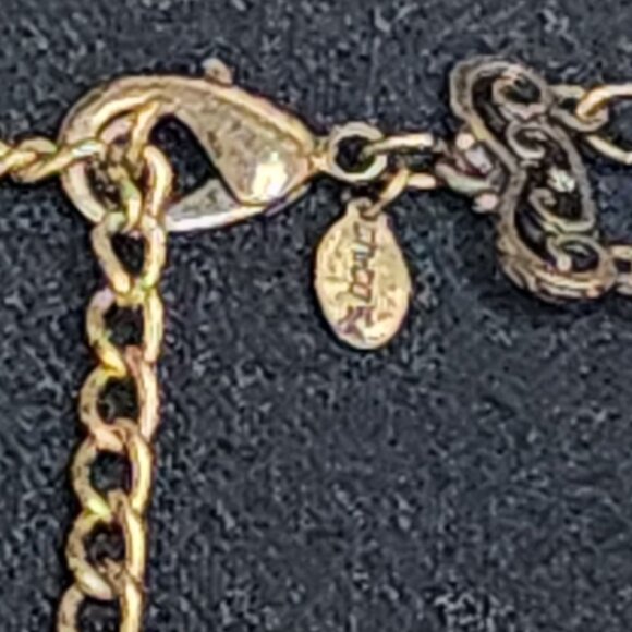 Chico's Vintage Black Lace Beads and Clear Rhinestone Double Strand 18" Necklace - Picture 11 of 17